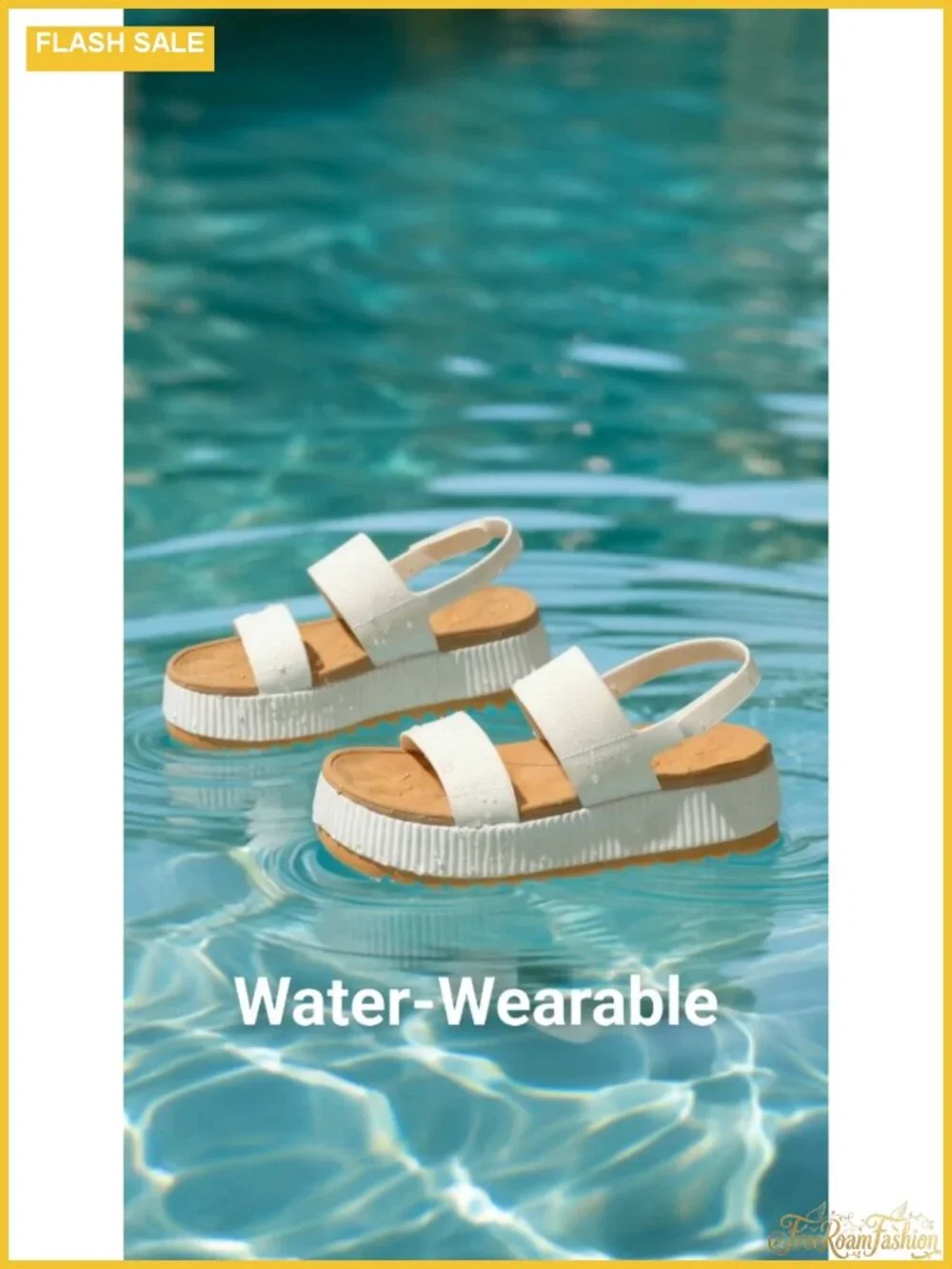 Waterproof Lightweight Platform Sandals Travel Beach Pool